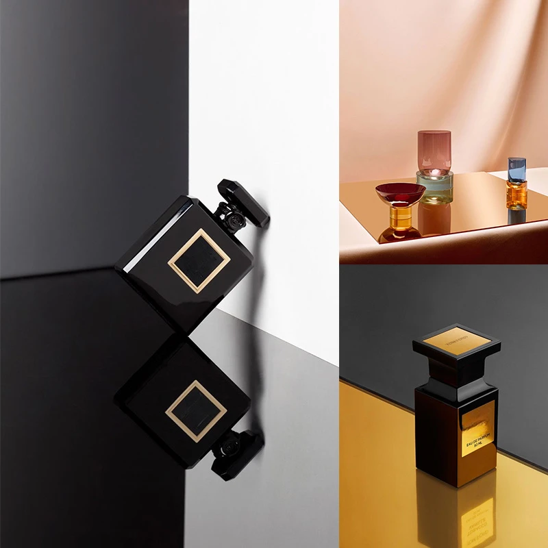 Photography Still Life - Siyah altın gümüş pembe yansıma kurulu