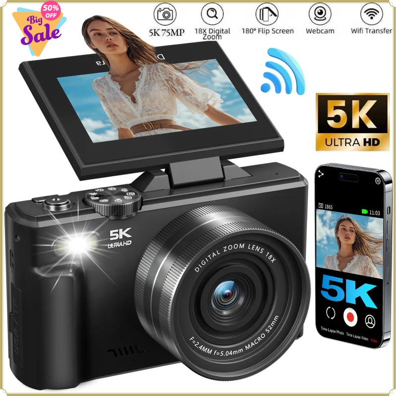 Photography Nature Images - 75MP Dijital Fotoğraf Makinesi 180 °