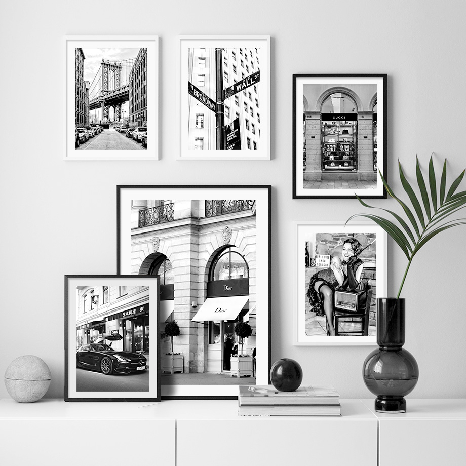 Photography Black And White - Paris Moda Kız Lüks Mağaza Siyah