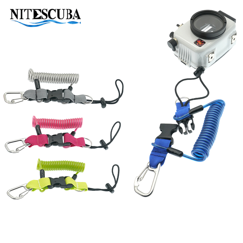 Camera Wrist Strap - Tüplü Dalış 316 Anti-kayıp Spiral Yay