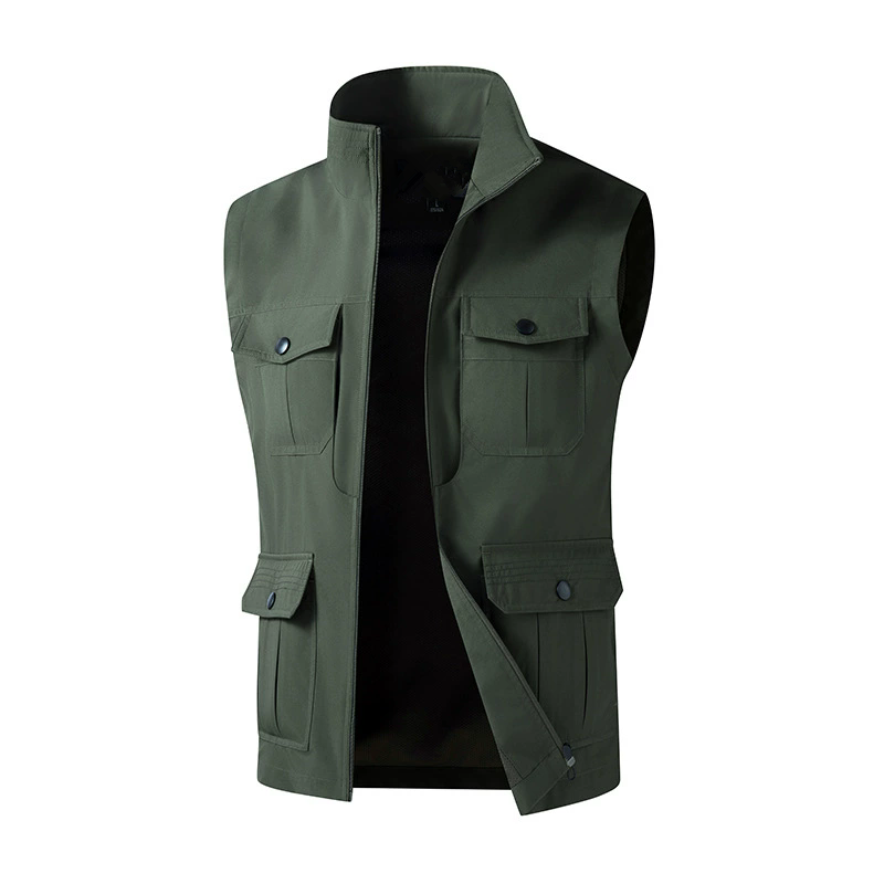 Photography Jacket - Erkek Kolsuz Kargo Yeleği Çok Cepli