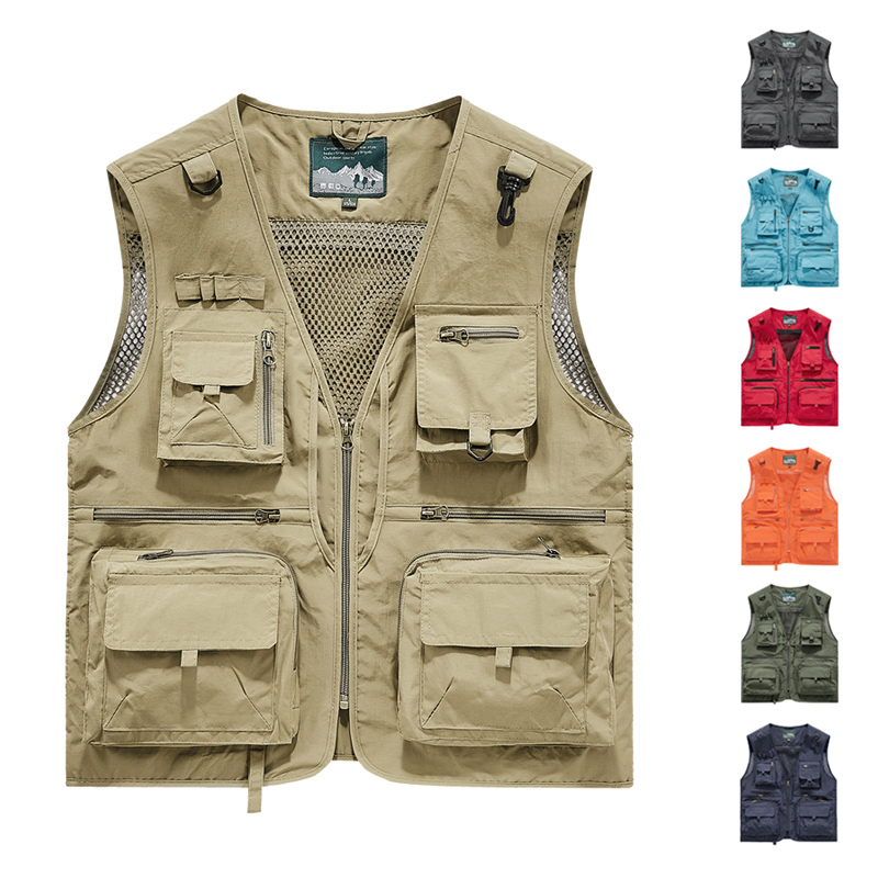 Photography Jacket - Erkekler Çok Cepli Açık Hava Yeleği