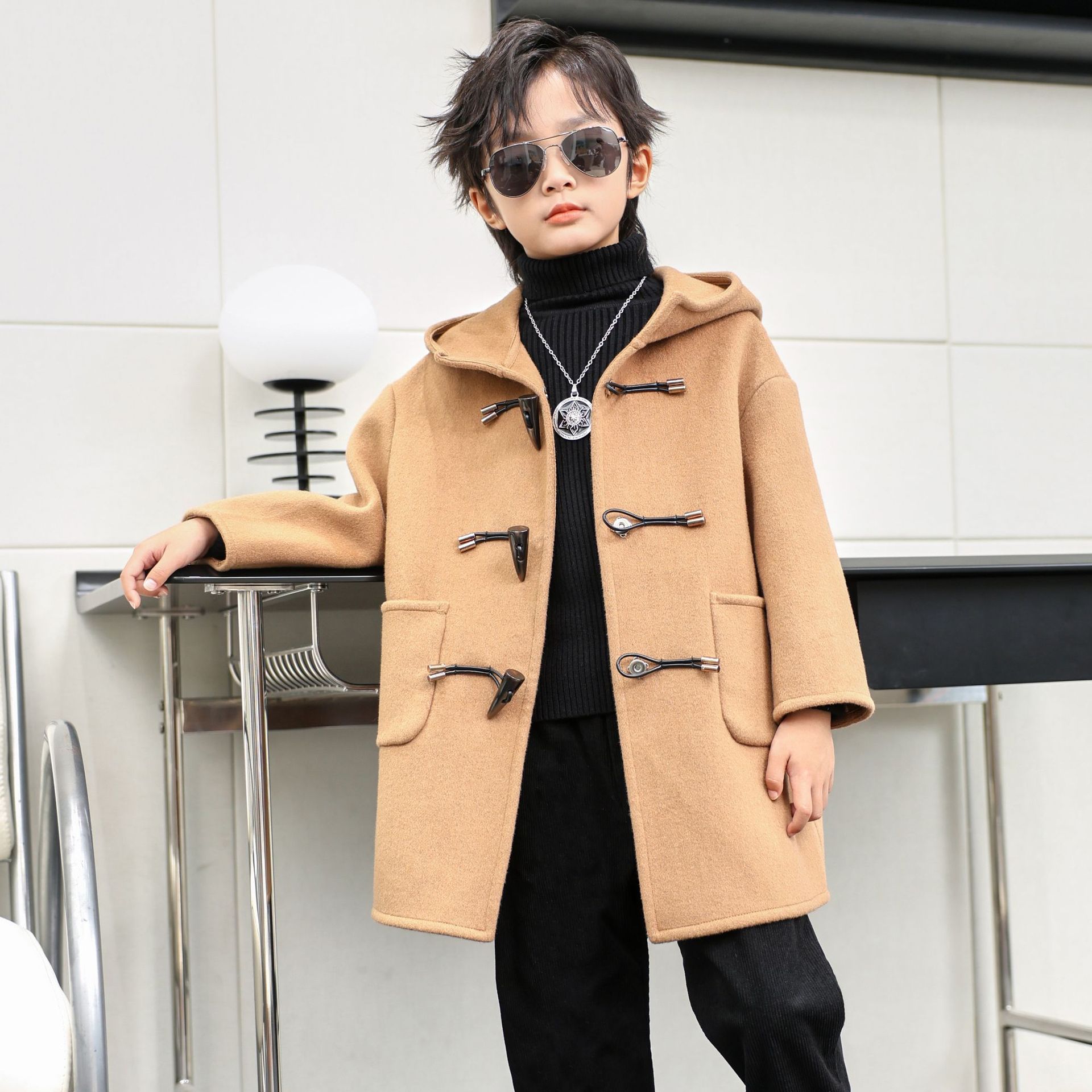 Çocuk kış kırmızı yeşil yün ce - Photography Jacket incelemesi ve fiyatı