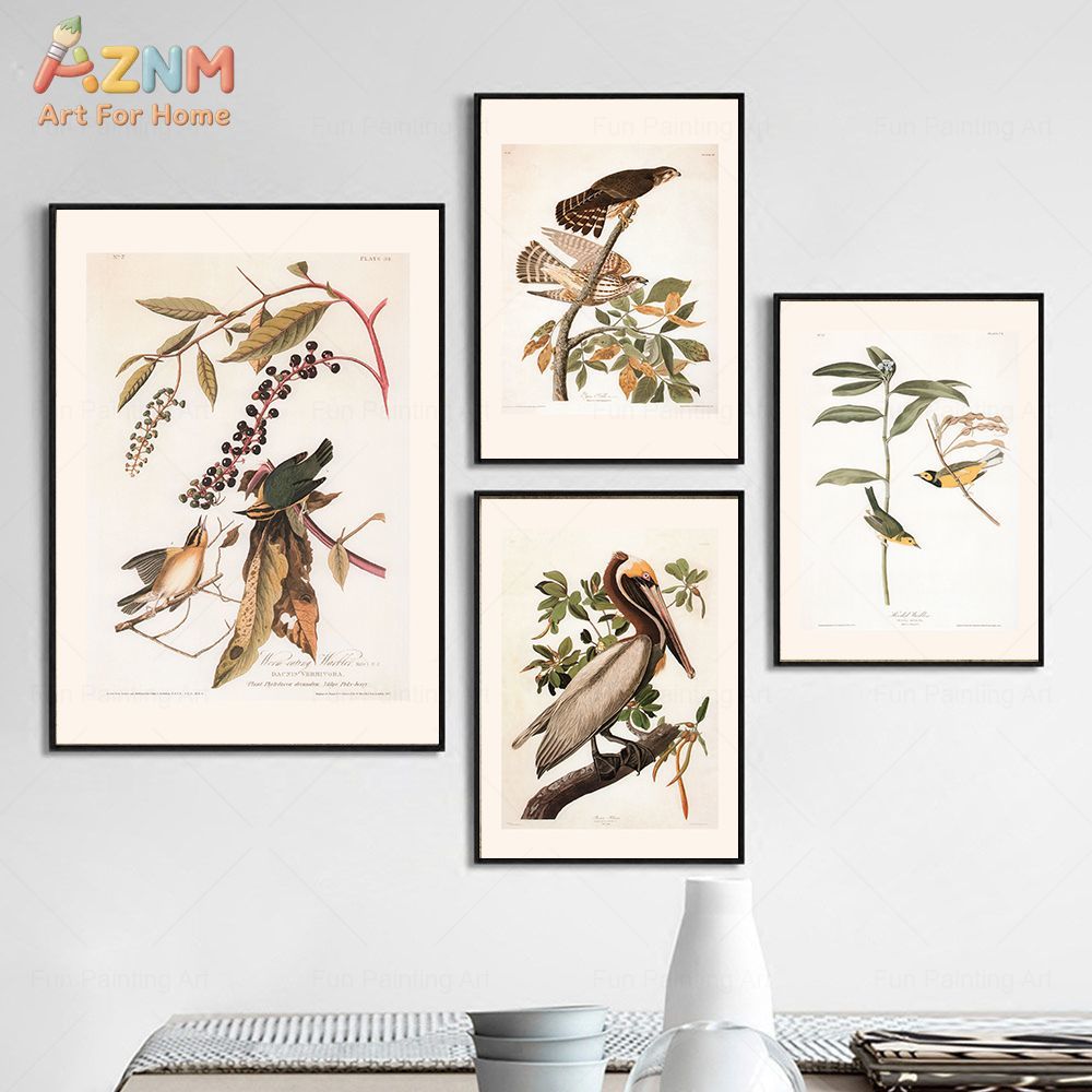AZNM Vintage Audubon Kuş Kanva - Photography Nature incelemesi ve fiyatı
