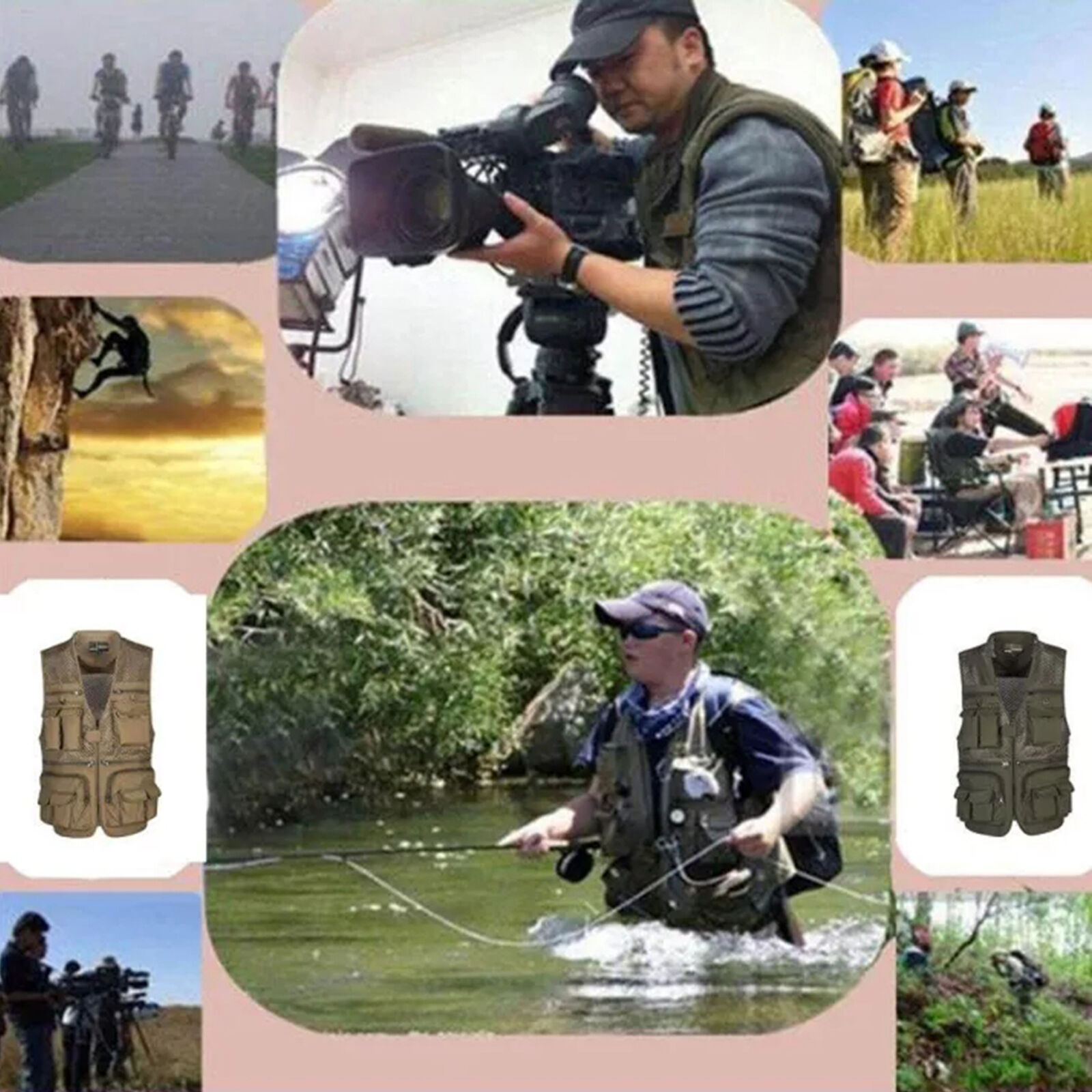 Yaz erkekler taktik yürüyüş ba - Photography Jacket incelemesi ve fiyatı